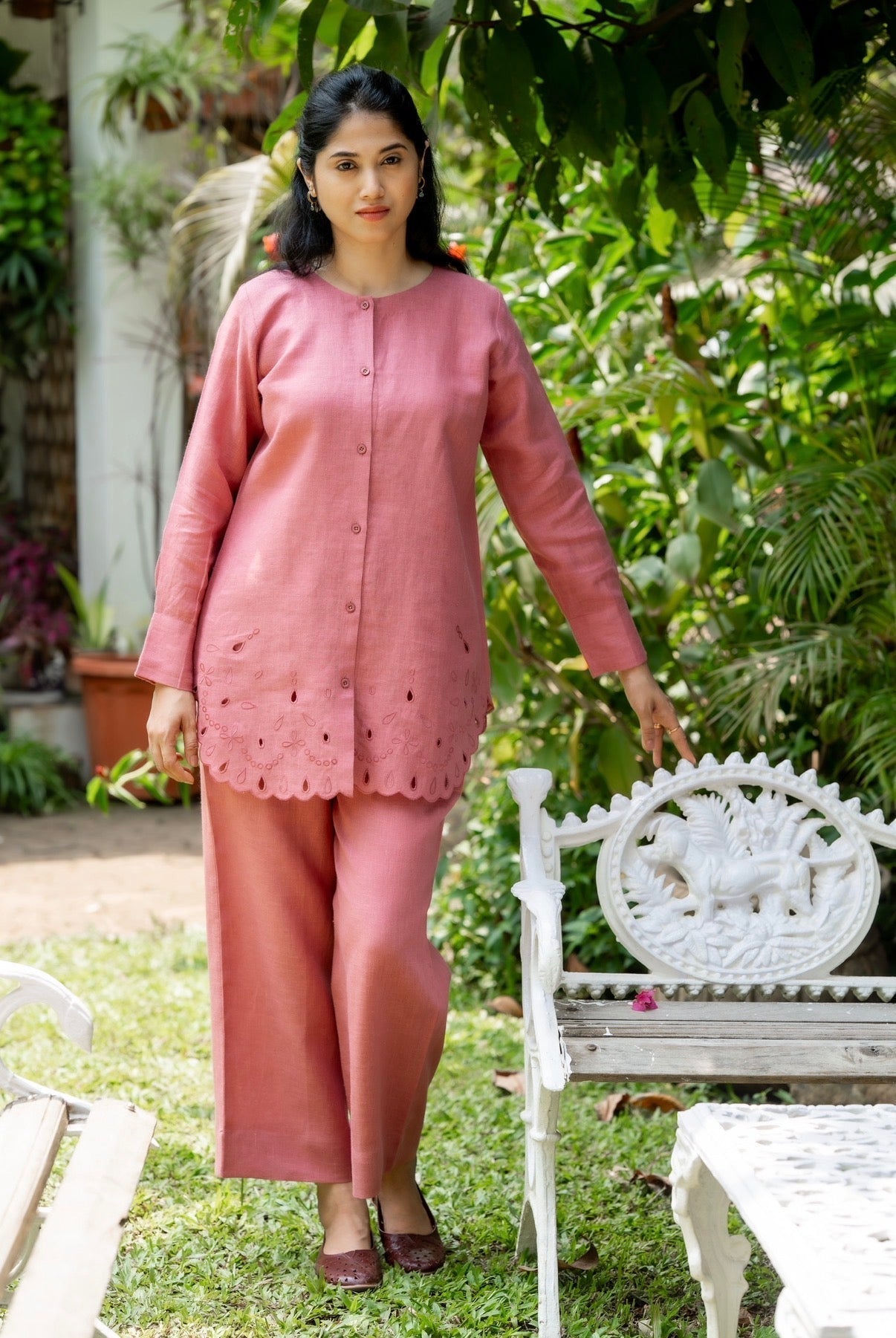 Velvet Rose Linen Co-ord Set