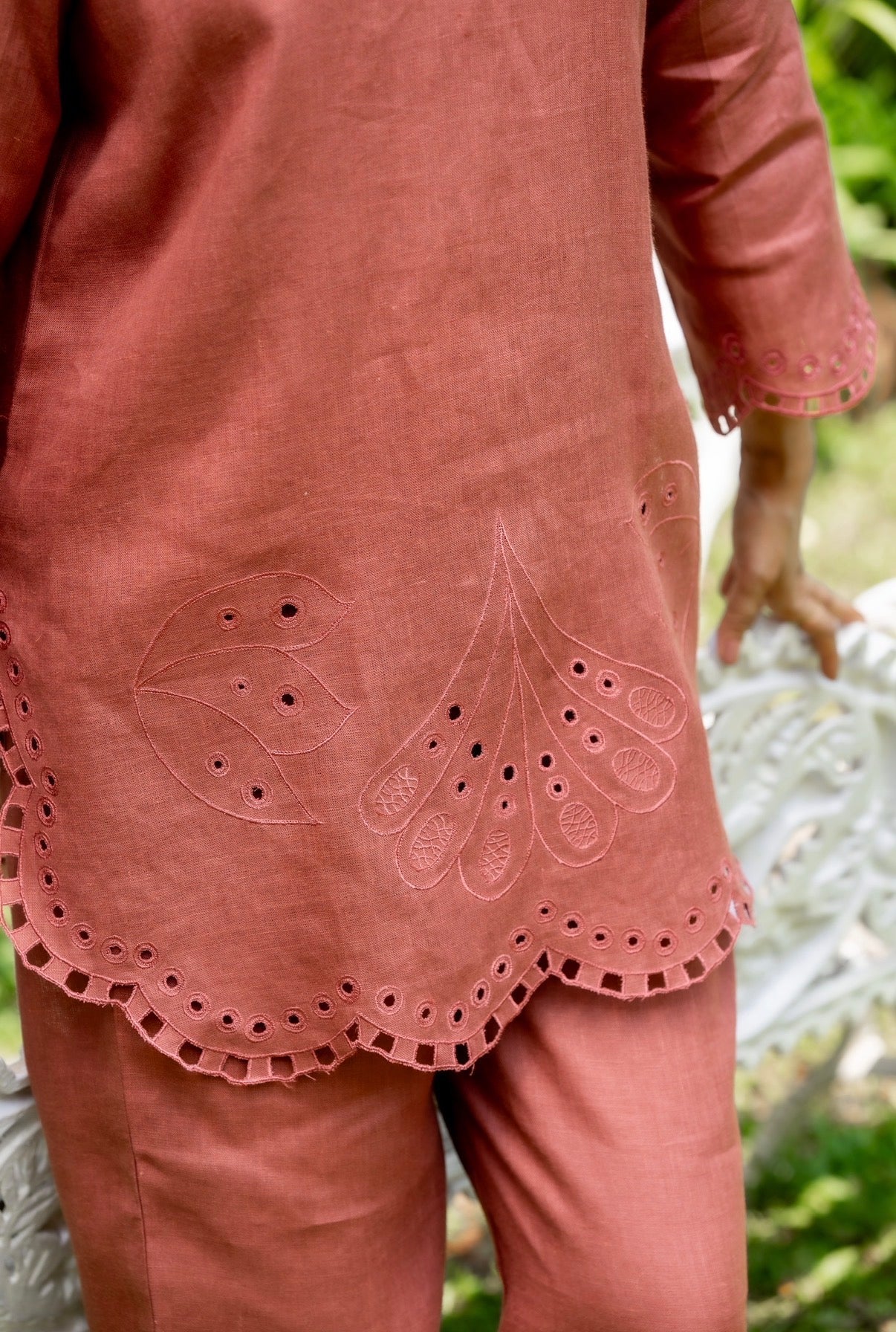 Marigold Rust Linen Co-ord Set