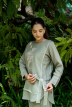 Basil Green Linen Co-ord Set