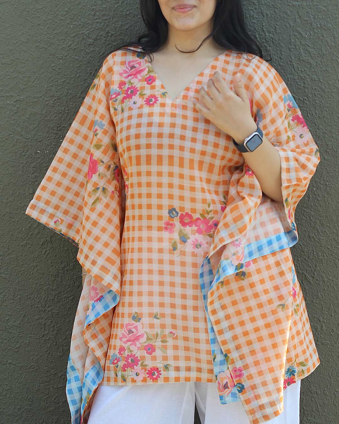 Orange Candy Kaftan Cover- Up