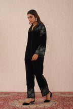 Black Velvet Roses Co-ord Set