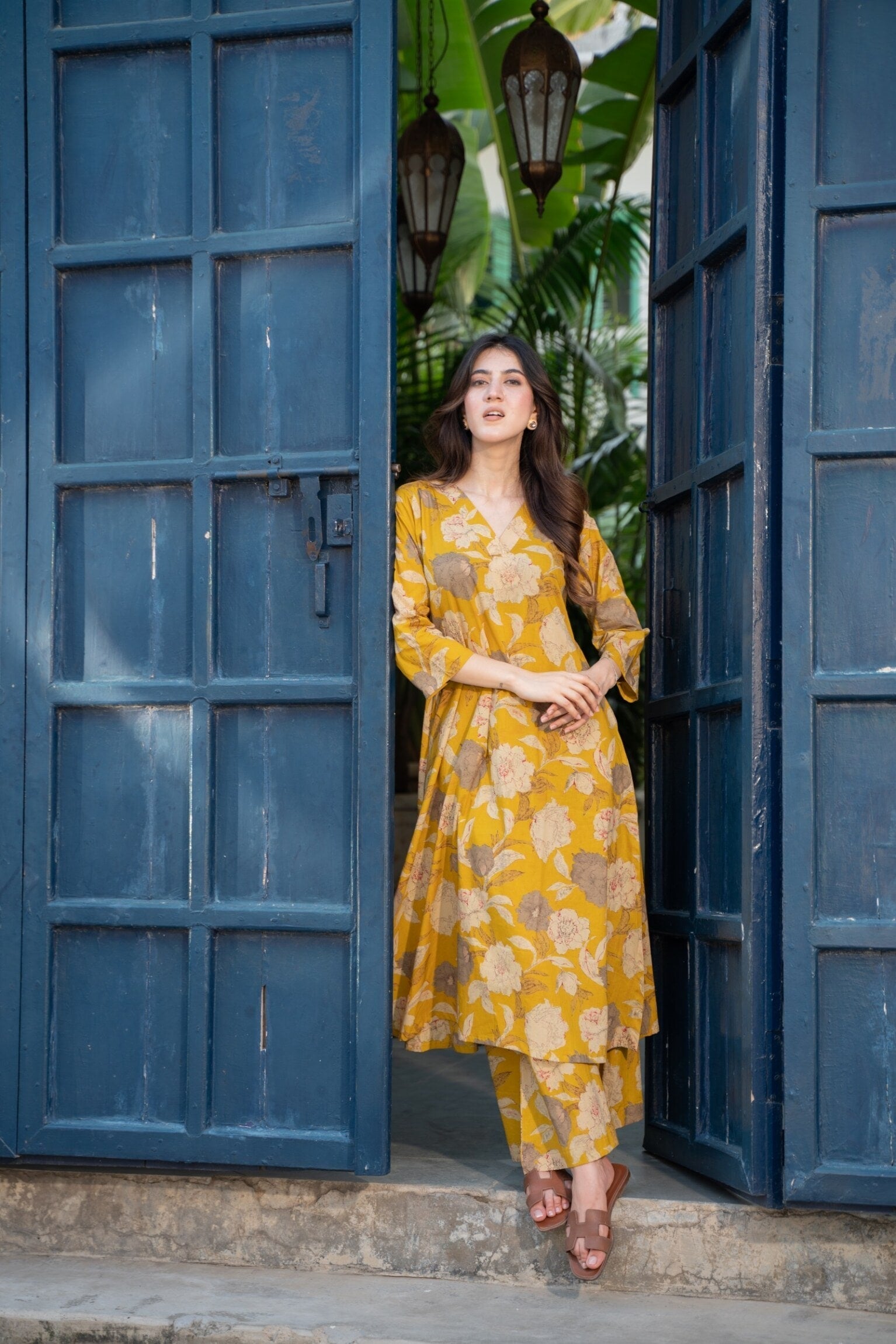 Yellow Digital Kurta set