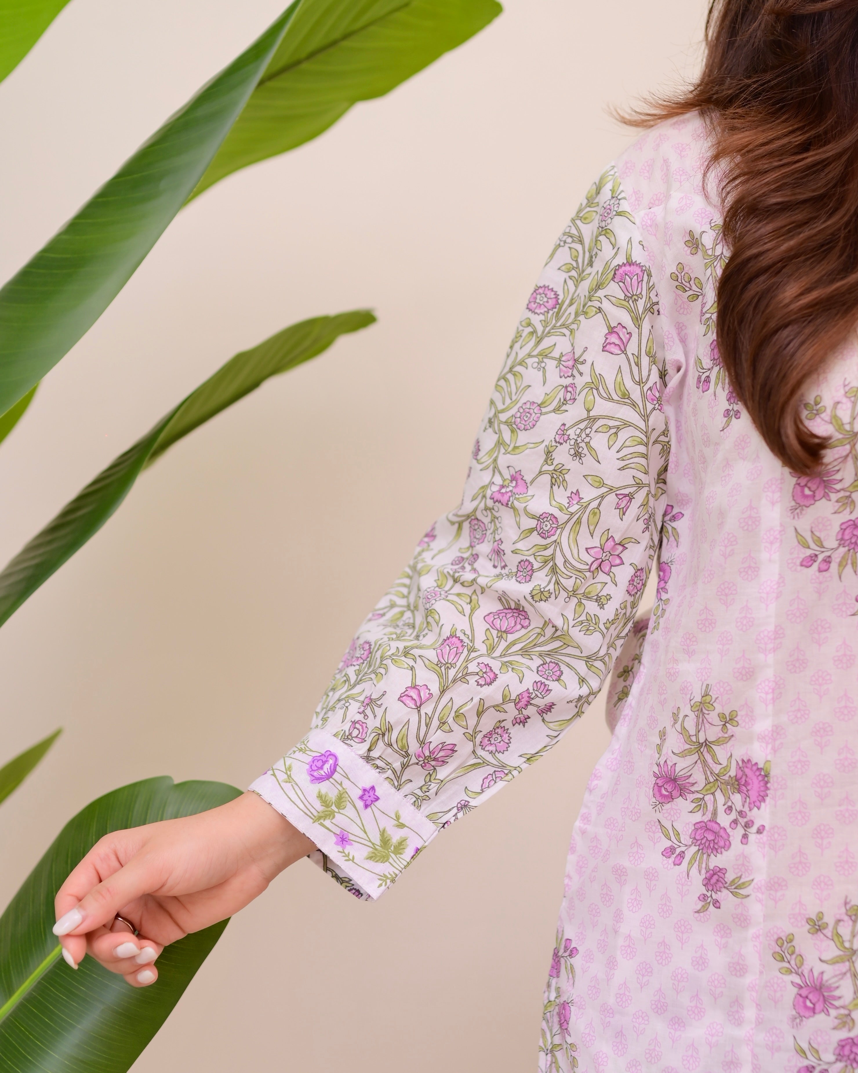 Lavender Bloom Flora Cotton Suit