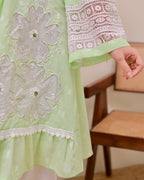 Mint Meher Handwork A Line Kurta Set