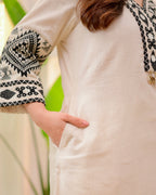 Ivory Boho Woven Cotton Co-ord