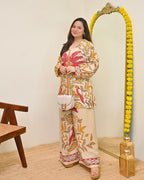 Gulbahar Ivory Modest Cotton Co-ord