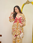 Gulbahar Ivory Modest Cotton Co-ord