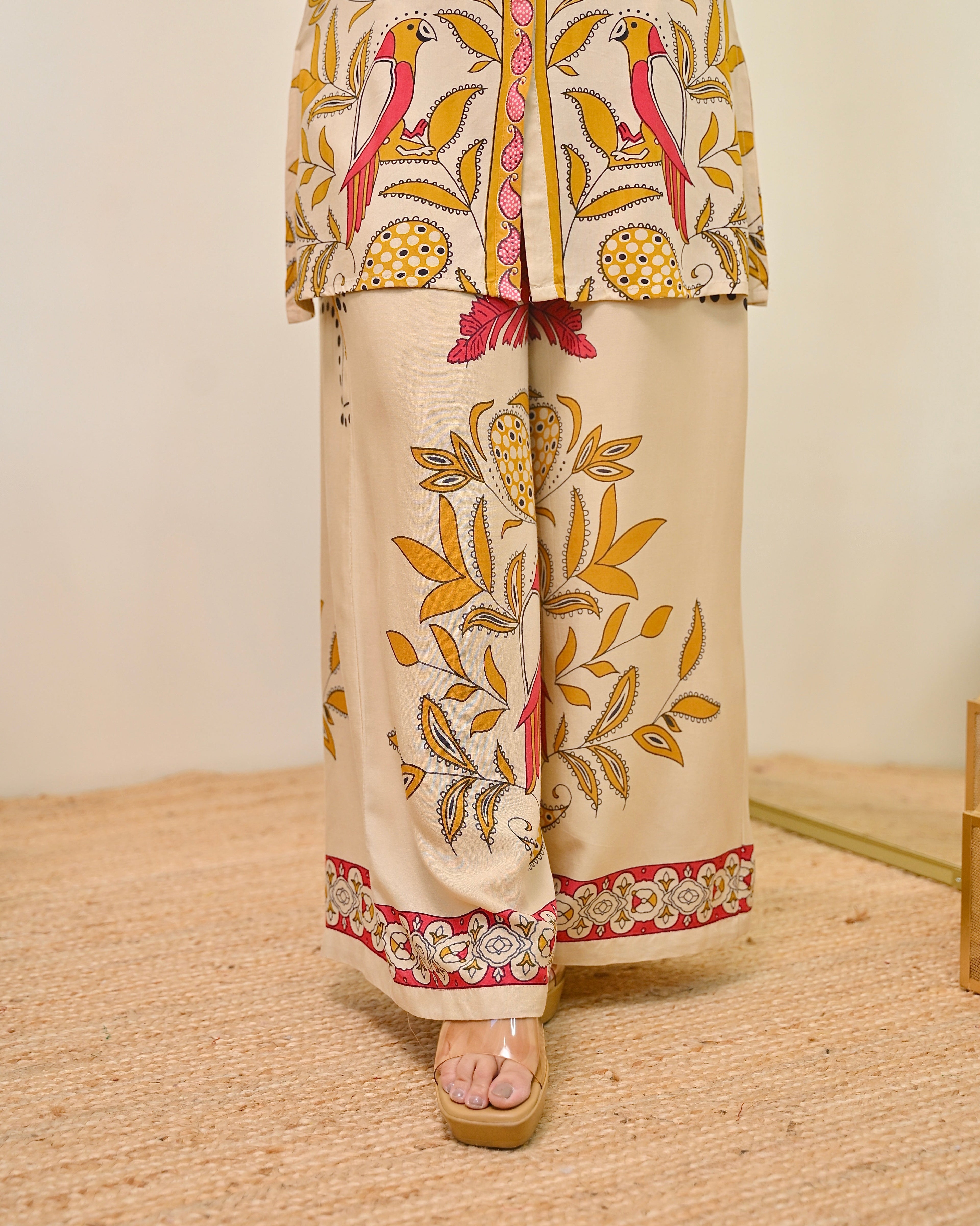 Gulbahar Ivory Modest Cotton Co-ord