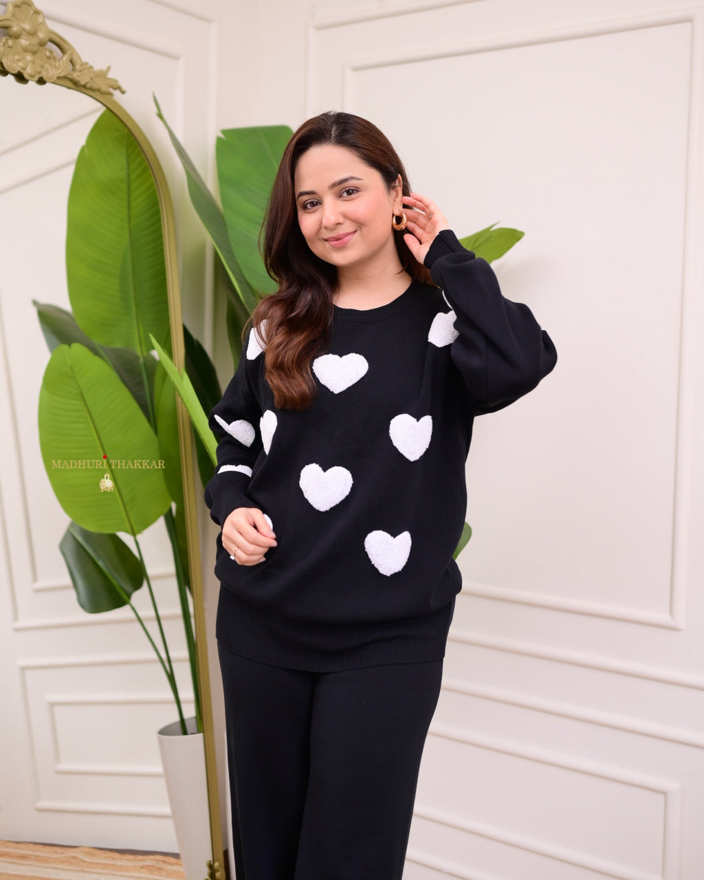 Black Heart Winter Airport Co-ord Set