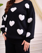 Black Heart Winter Airport Co-ord Set