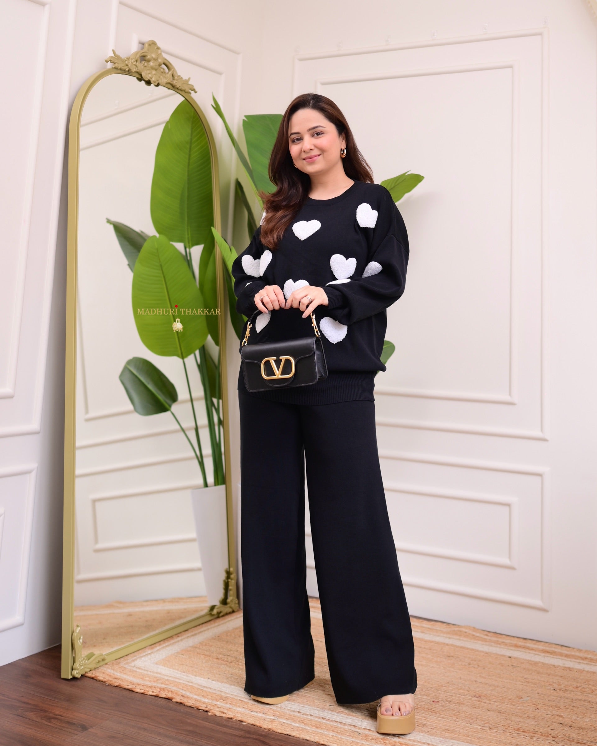 Black Heart Winter Airport Co-ord Set