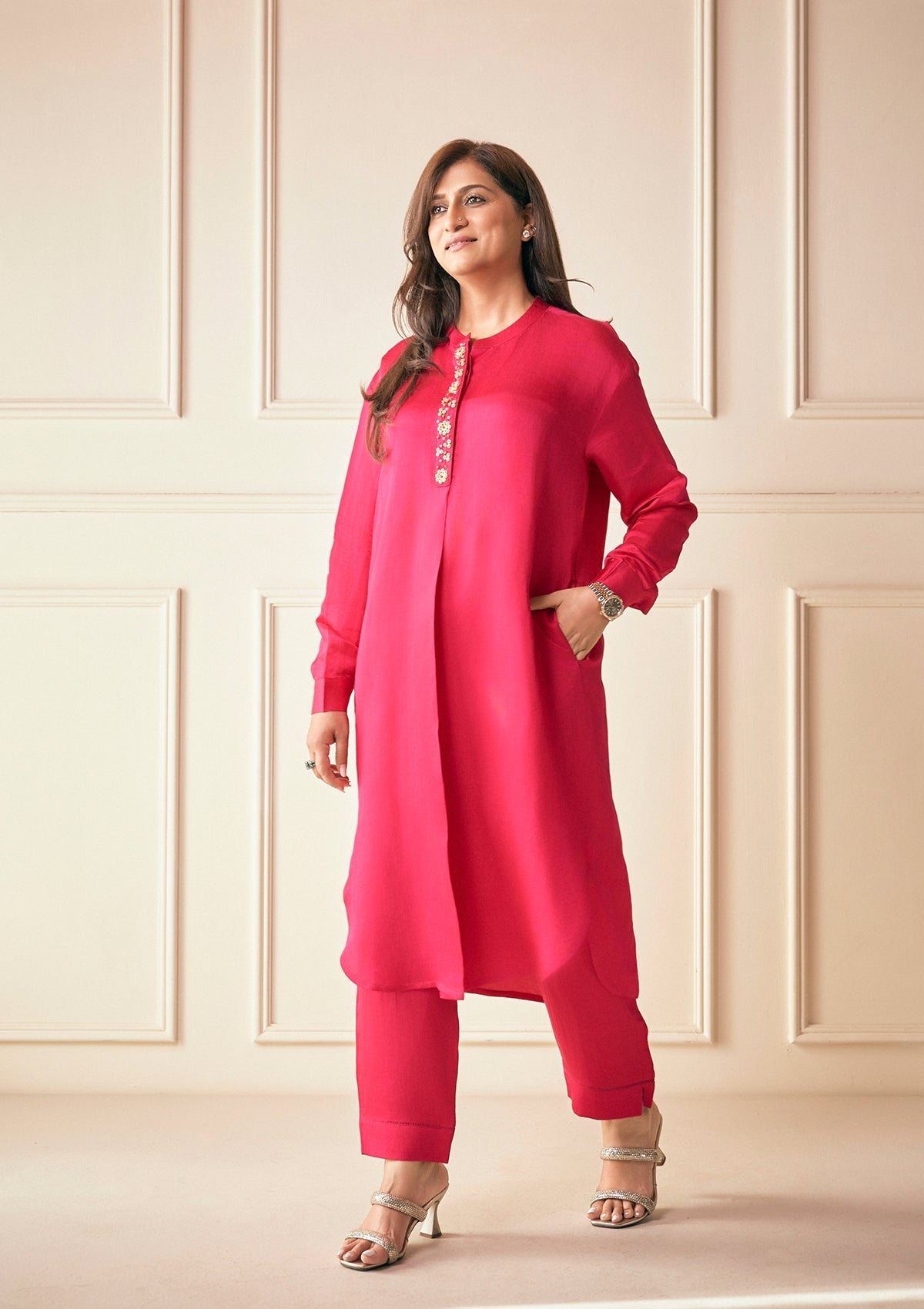 Fuchsia Jodhpur Co-ord Set