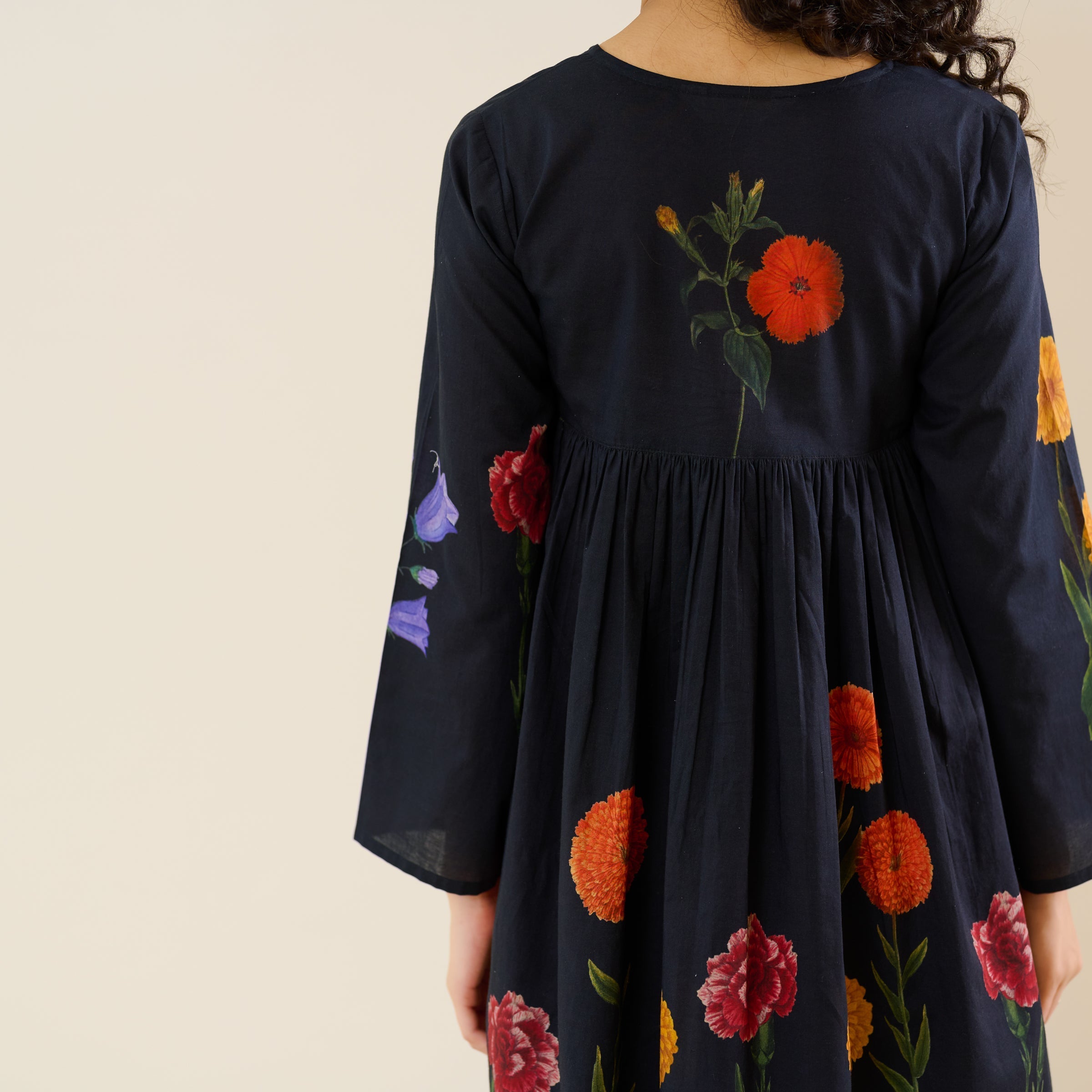 At The Florist's Cotton Co-ord Set - Black