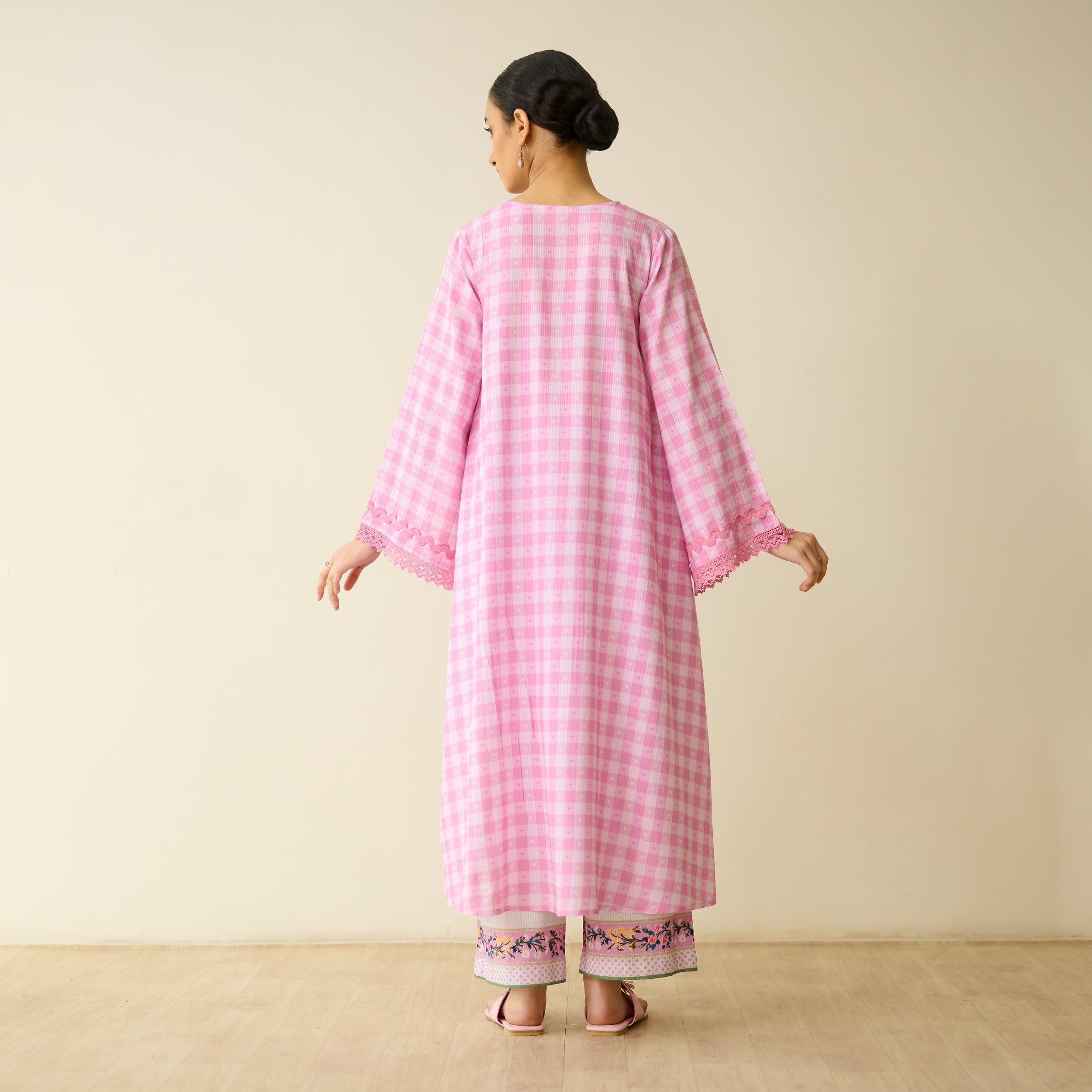 Countryside Seersucker Cotton Kurta Set