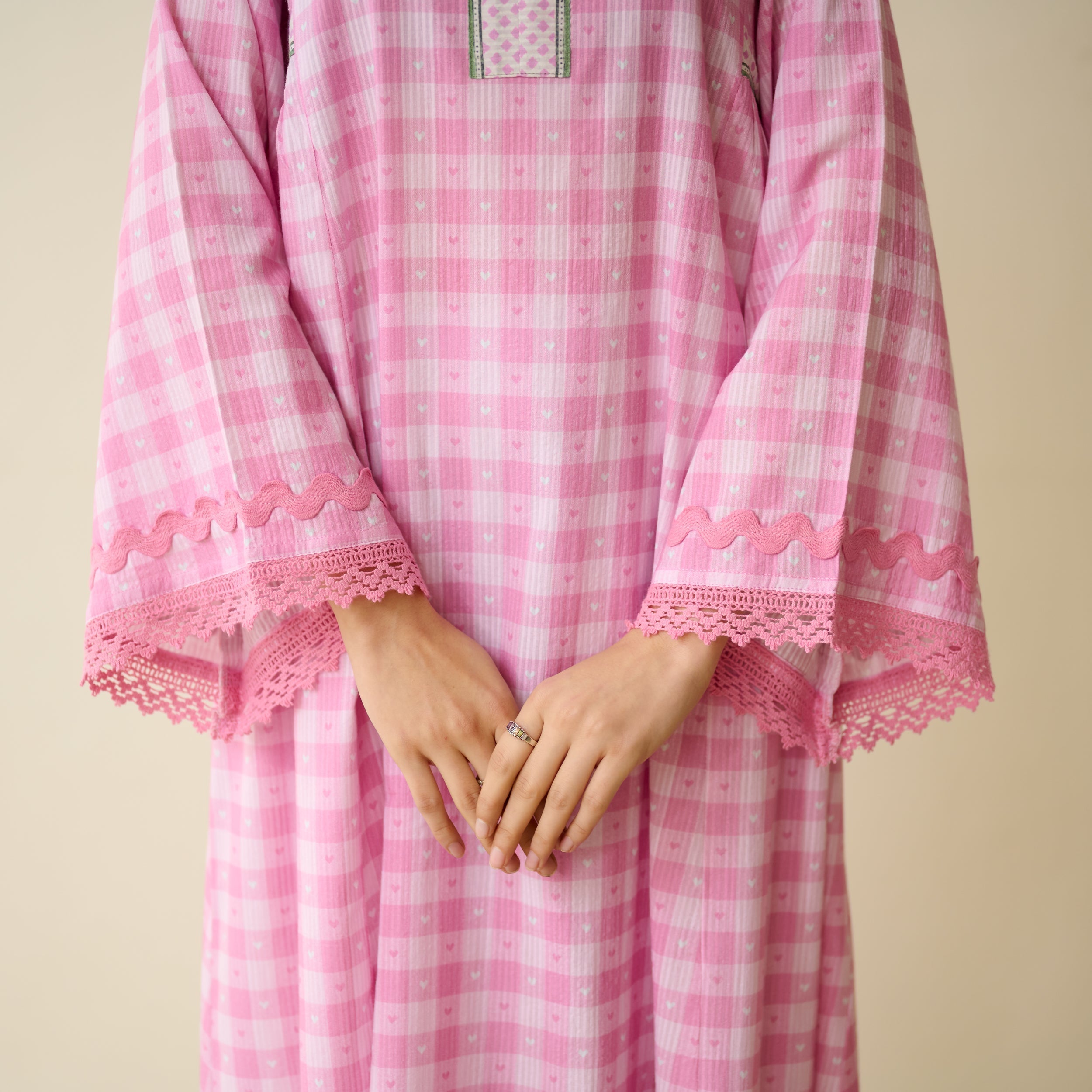 Countryside Seersucker Cotton Kurta Set
