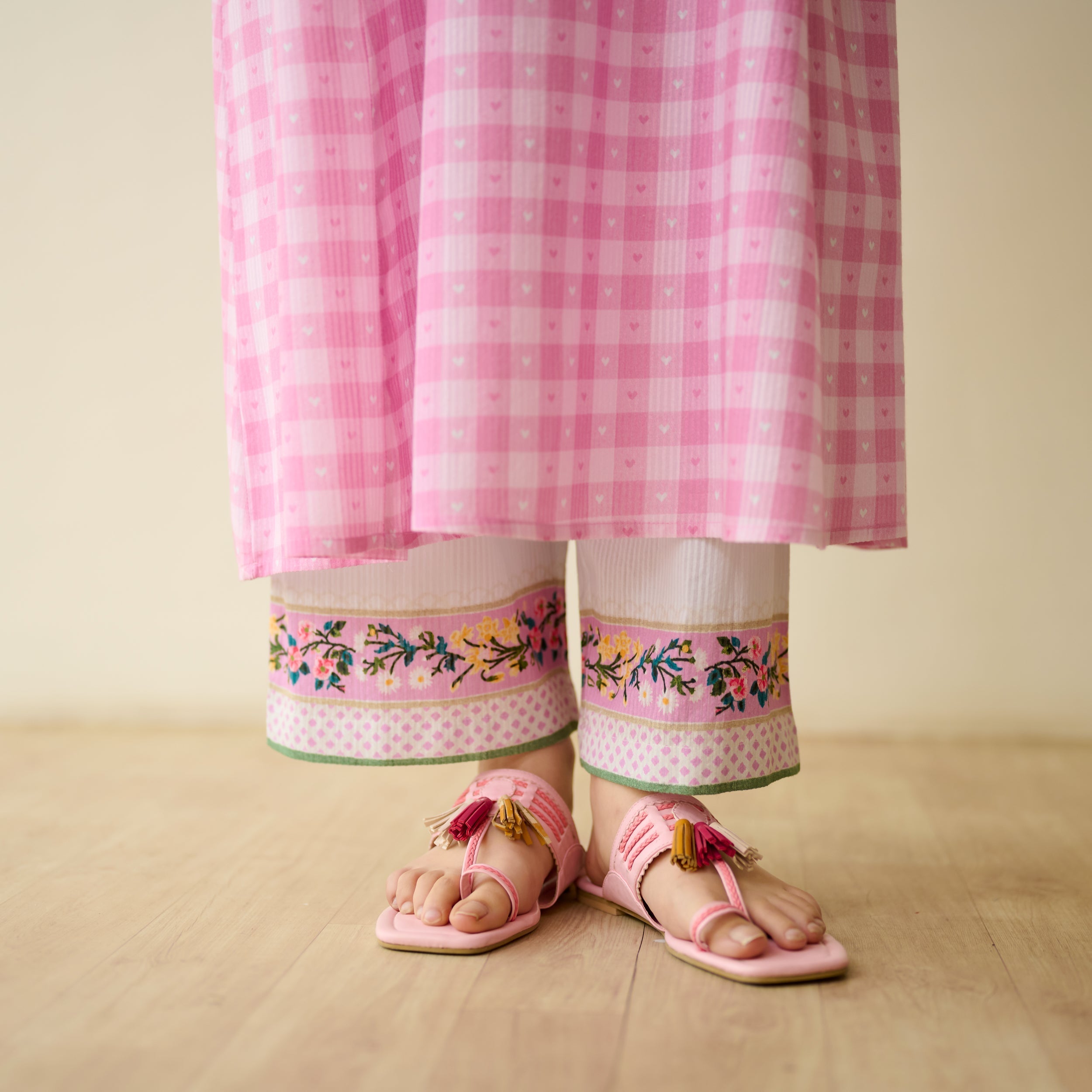 Countryside Seersucker Cotton Kurta Set