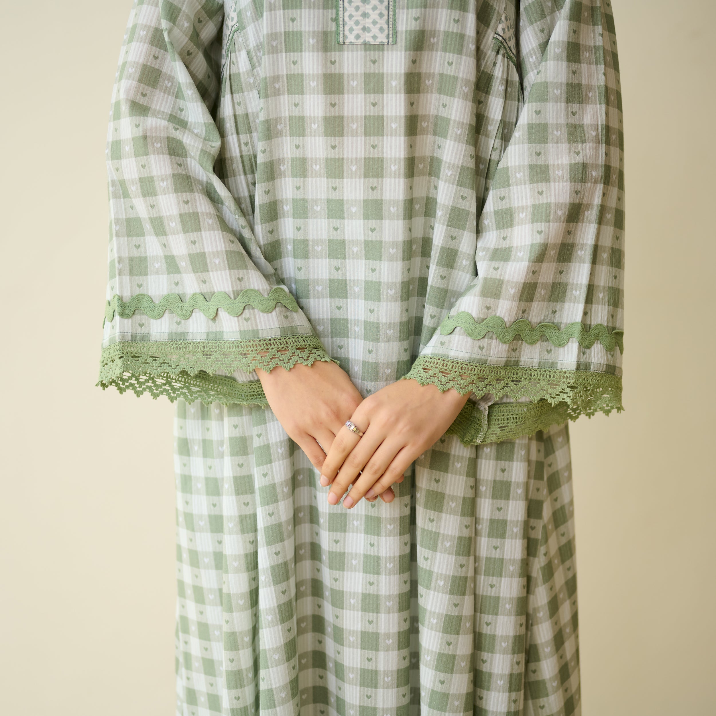 Countryside Seersucker Cotton Kurta Set