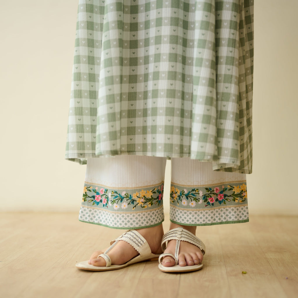 Countryside Seersucker Cotton Kurta Set