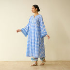 Countryside Seersucker Cotton Kurta Set