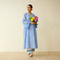 Countryside Seersucker Cotton Kurta Set