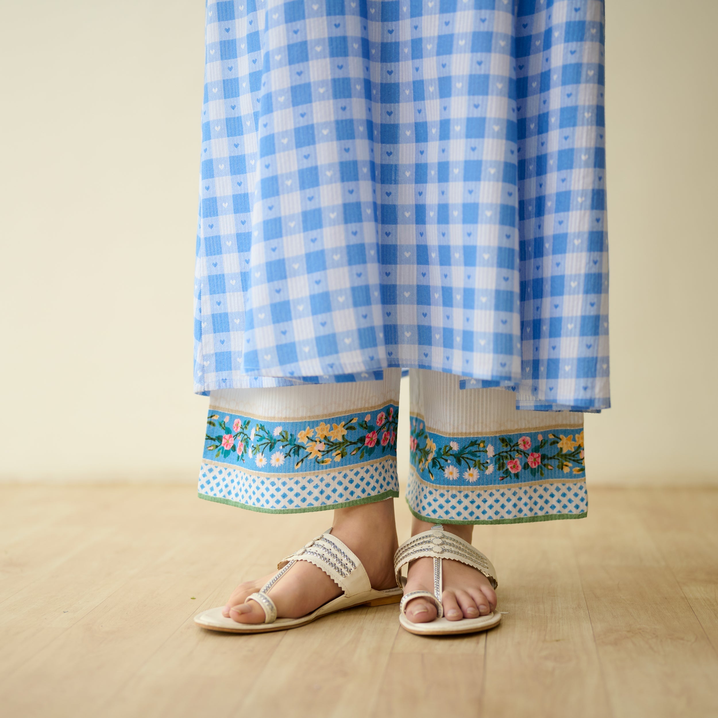 Countryside Seersucker Cotton Kurta Set