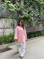 Aaira Blush Pink Kurta Palazzo Set