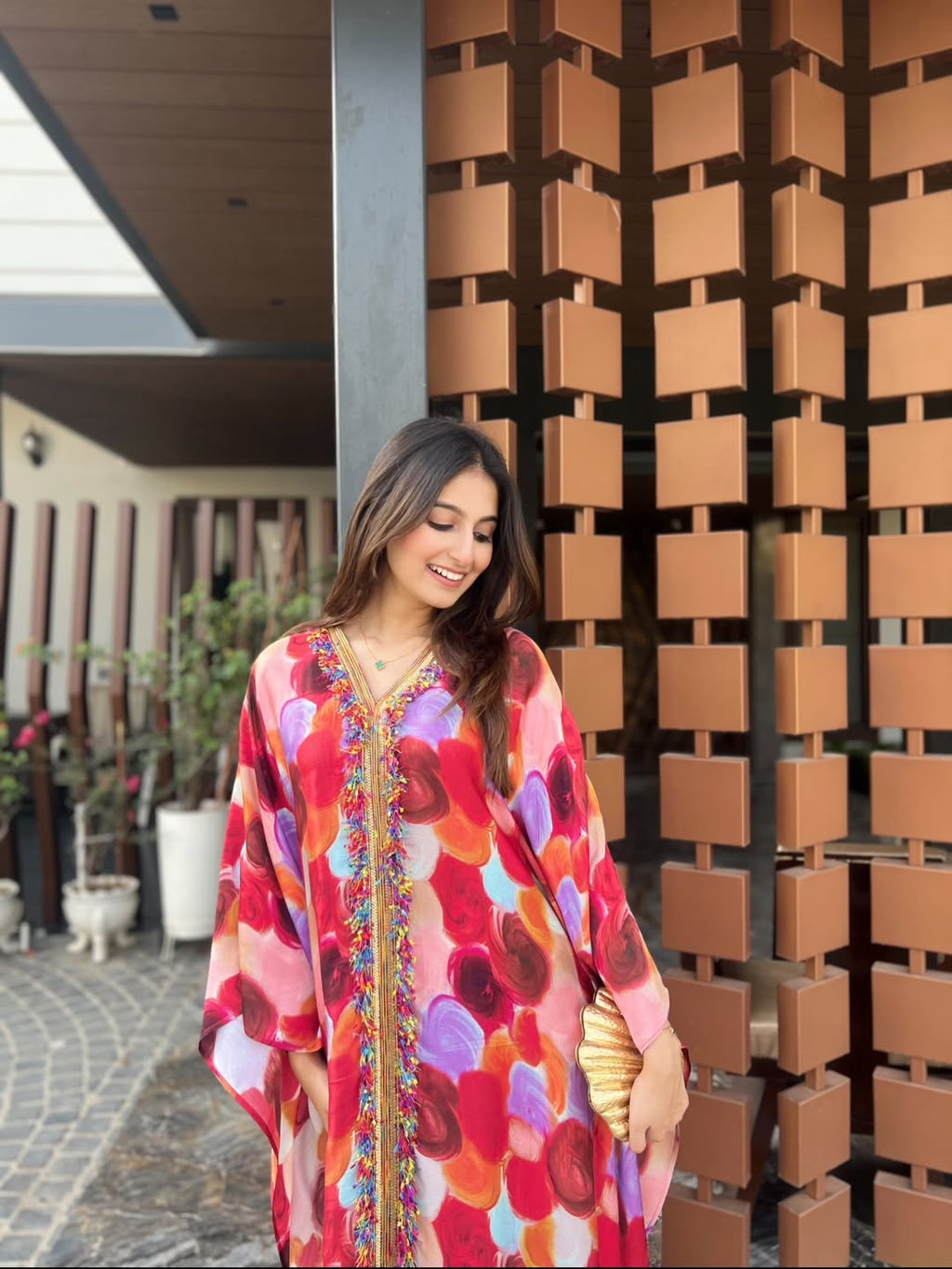 Ayesha’s Rainbow Kaftan Set