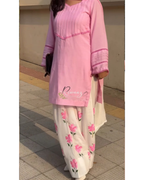 Riwaaz Bloom Cotton Kurti Palazzo Set