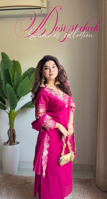 Aadhya Rani Pink Elegance Set