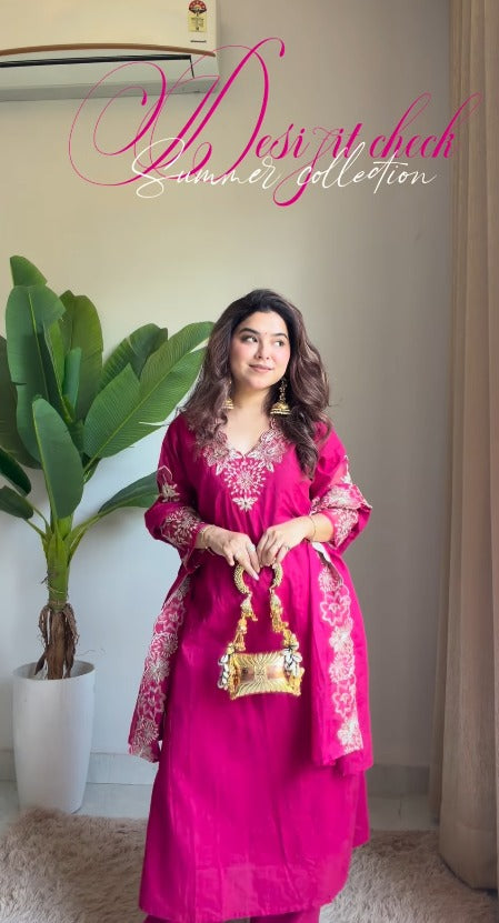 Aadhya Rani Pink Elegance Set