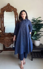 Women Printed Pure Cotton Structured Work Kurta with Palazzos