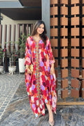 Ayesha’s Rainbow Kaftan Set
