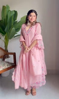 Blush Bloom Embroidered Suit Set
