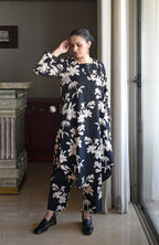 Black Floral Co-Ord Set